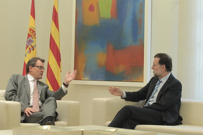 Artur Mas y Mariano Rajoy se reúnen en la Moncloa