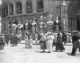 Imagen del Corpus en la Plaza de la Virgen de Valencia