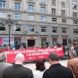 Concentración por el Día de la Libertad de Expresión 2012