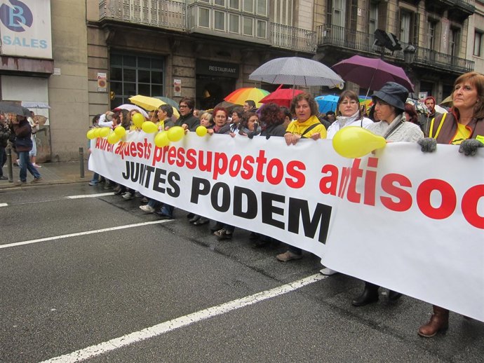 Marcha contra los recortes del sector público