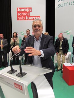 Griñán en el acto del PSOE-A en Baena