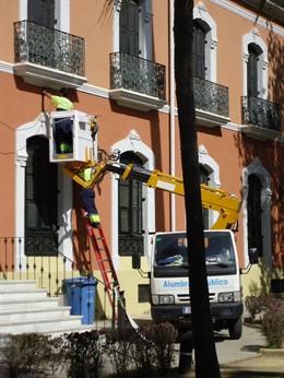 Trabajos de mejora en el alumbrado
