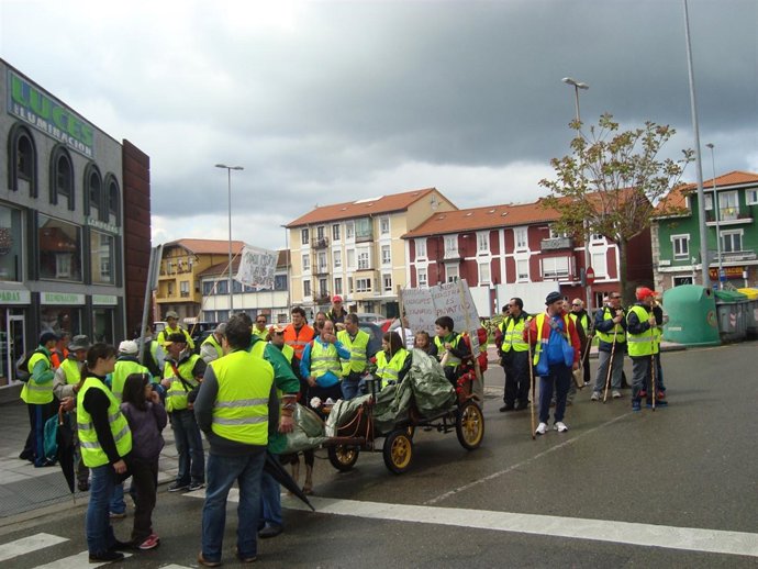 Marcha afectados montes