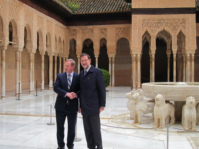 Rajoy y Kenny visitan la Alhambra