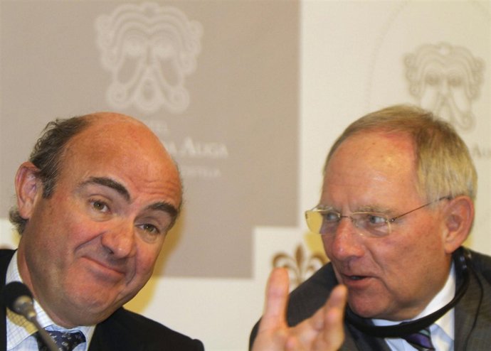 De Guindos Y Schäuble En Santiago De Compostela