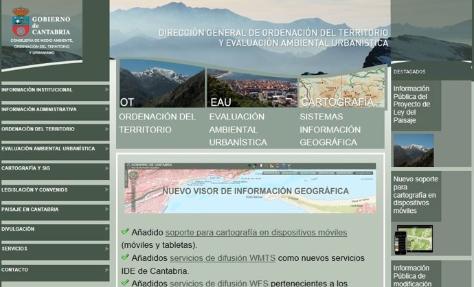 Web de Urbanismo de Cantabria