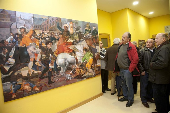 Reproducción del cuadro en Estaños