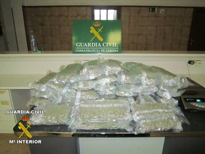 Marihuana incautado en La Jonquera