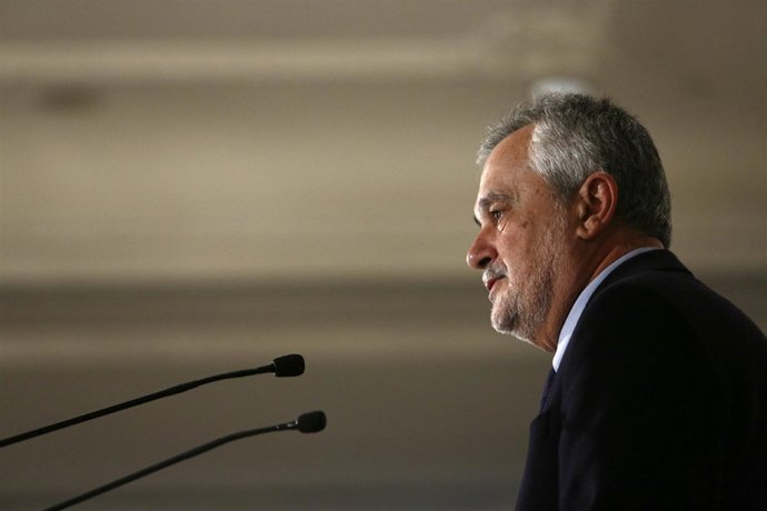 Griñán este lunes en un desayuno informativo en Madrid