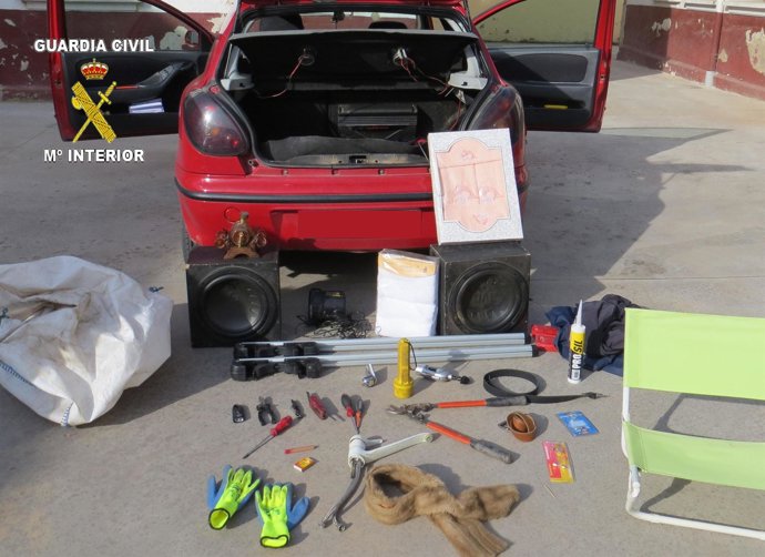 Efectivos intervenidos por la Guardia Civil