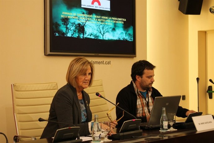 Jornada sobre incendios en el Parlament con la pta. N.Gispert