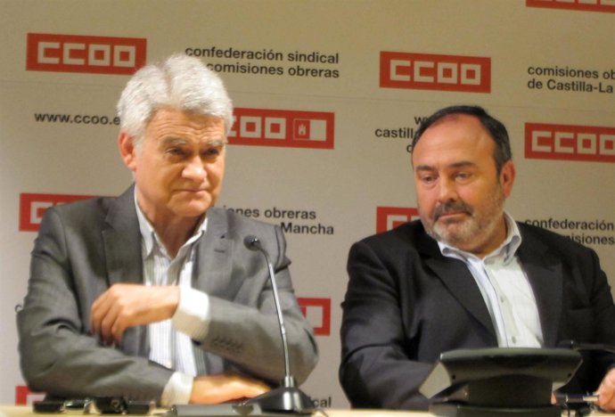 Gil (CCOO) y Pedrosa (UGT) actos del día de 1 mayo