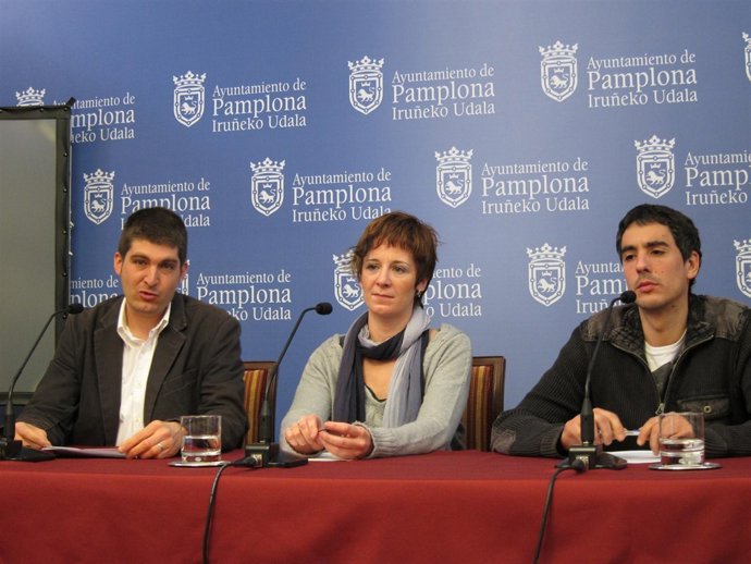 Aritz Romeo, Eva Aranguren y Peio Martínez de Eulate.