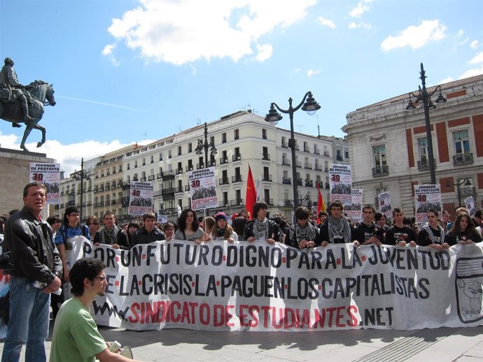 Manifestación Sindicato de Estudiantes