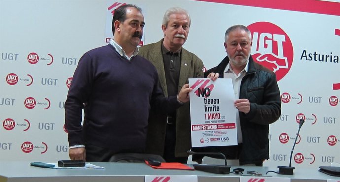 Francisco Baragaño, Justo Rodríguez-Braga Y Antonio Pino En Rueda De Prensa