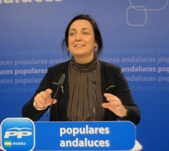 La vicesecretaria de Organización del PP-A, Ana Corredera, hoy en Sevilla