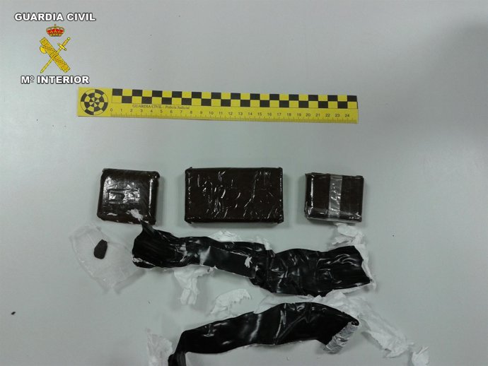 Drogas incautadas por Guardia Civil