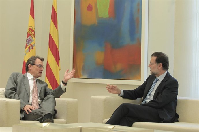 Artur Mas y Mariano Rajoy se reúnen en la Moncloa