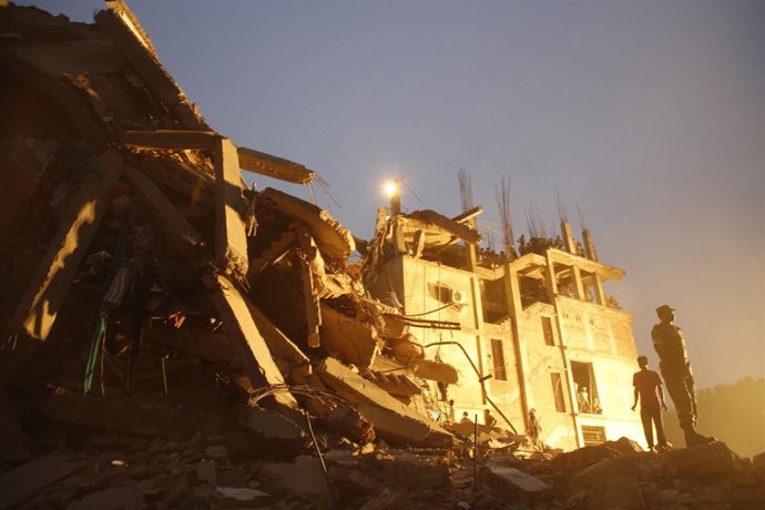 Edificio derrumbado en Bangladesh