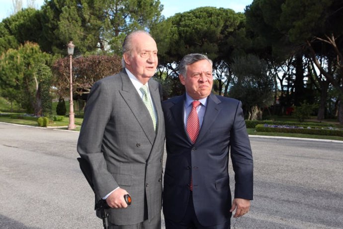 El Rey don Juan Carlos con Abdalá II de Jordania