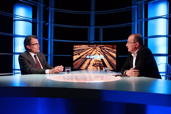 El presidente Artur Mas, entrevistado en Canal Català