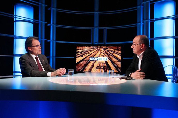 El presidente Artur Mas, entrevistado en Canal Català