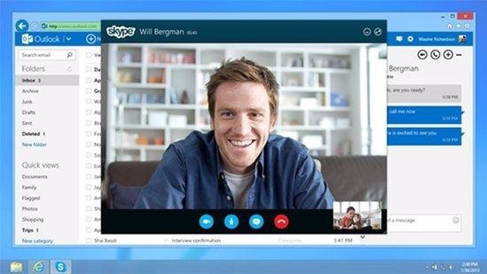 Skype en Outlook
