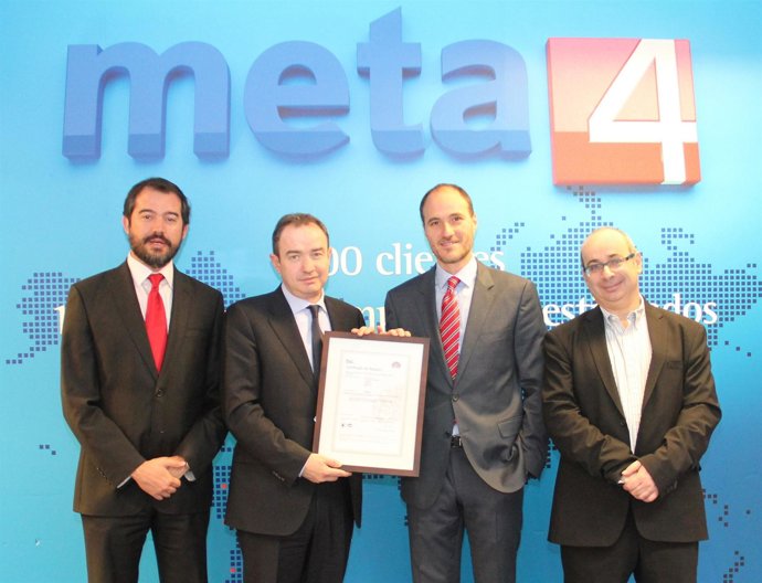 Entrega certificación BSI a Meta4