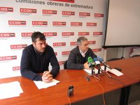 CCOO y UGT animan a participar en la manifestación de en Badajoz para pedir "un cambio de rumbo"