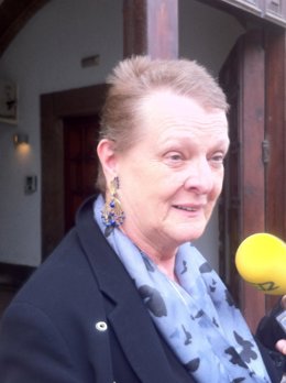 Helga Smith a su salida del TSJCV