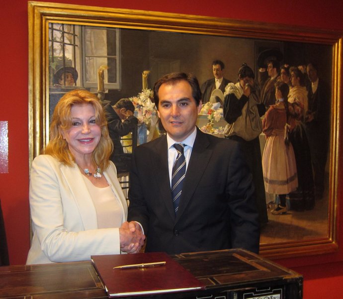 La baronesa Thyssen y el alcalde de Córdoba