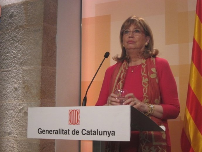 La consellera Irene Rigau, tras el Consell Executiu