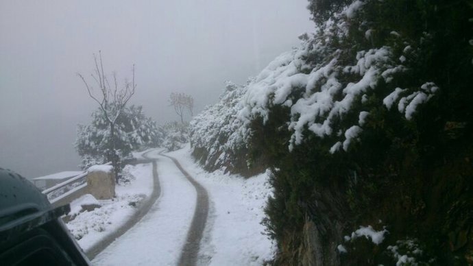 La nieve llega a Almuñécar
