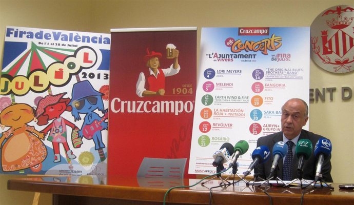 Francisco Lledó en la presentación de la Feria de Julio de Valencia
