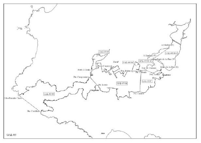 Cartografía de la Consellería de Medio Rural e do Mar