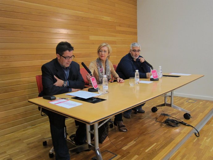 La portavoz de UPyD, Rosa Díez, en Logroño