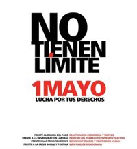 1 de maig.- UGT i CCOO organitzen més de 80 manifestacions a tot Espanya contra els ajustos i l'austeritat