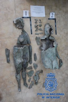 Robo de las esculturas del Parque Escultórico Antonio Campillo de Murcia
