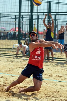 Christian García, jugador de voley playa