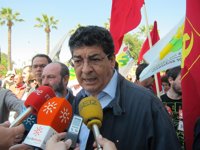 Valderas reivindica la lucha contra la implantación del modelo laboral marroquí", que ve "inaceptable"