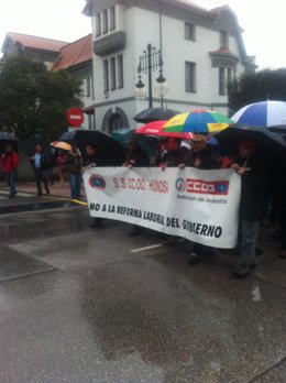 Manifestación del 1 de mayo en Langreo