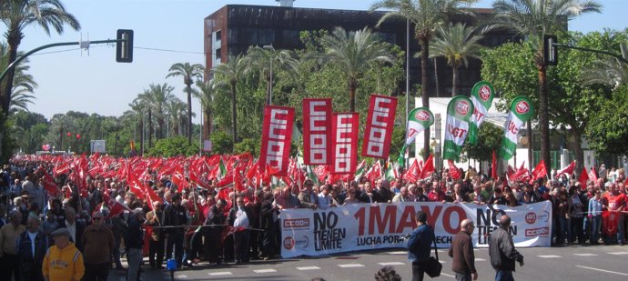 Manifestación del Primero de Mayo en Córdoba
