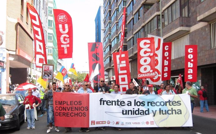 Manifestación del 1 de mayo en Las Palmas de Gran Canaria