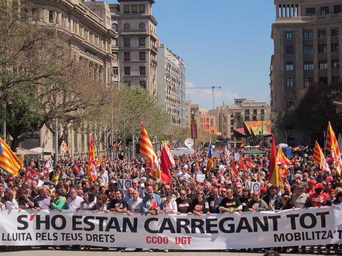 Manifestación del 1 de mayo de 2013 en Barcelona