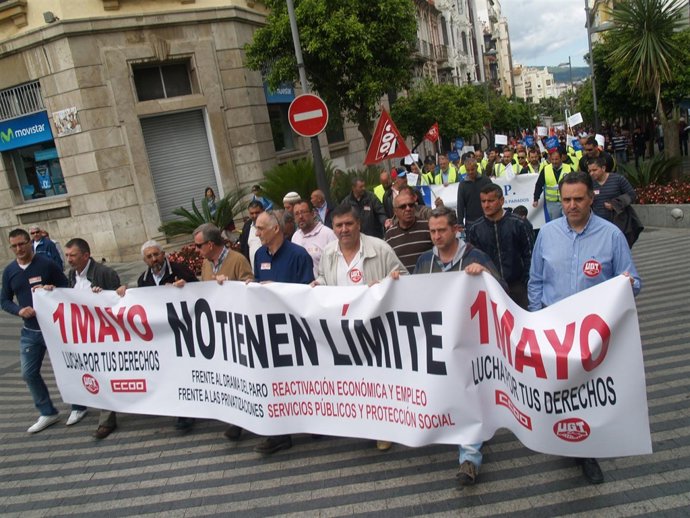 Manifestación del 1 de Mayo en Ceuta   