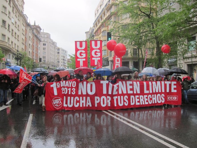Manifestación 1 de mayo en Santander 