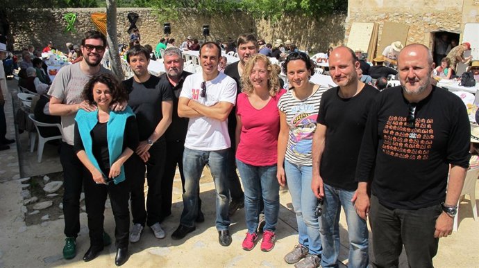 Miembros de PSM-Entesa el 1 de Mayo