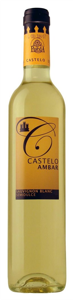 Una botella del vino de Bodegas Castelo de Medina galardonado en el certamen.