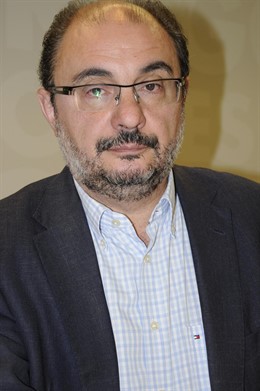 El secretario general del PSOE-Aragón, Javier Lambán.