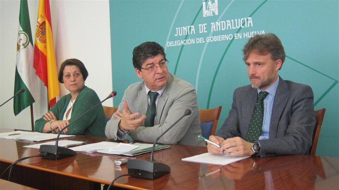 El vicepresidente de la Junta de Andalucía, Diego Valderas, en Huelva.